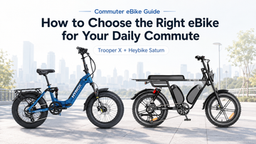 Trooper X and Heybike Saturn commuter eBike comparison for daily commuting
