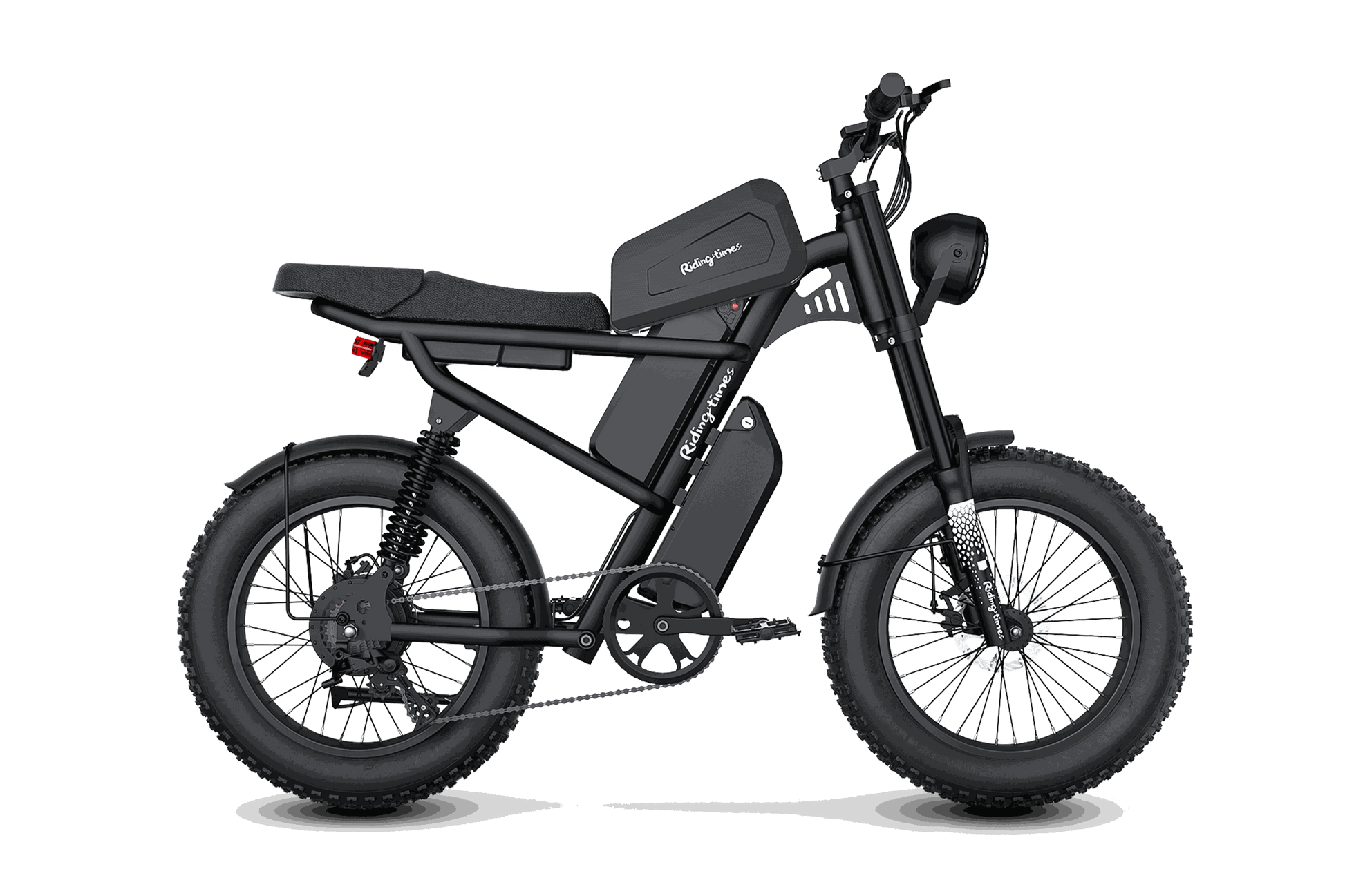 Black electric bike Z8 on a white background