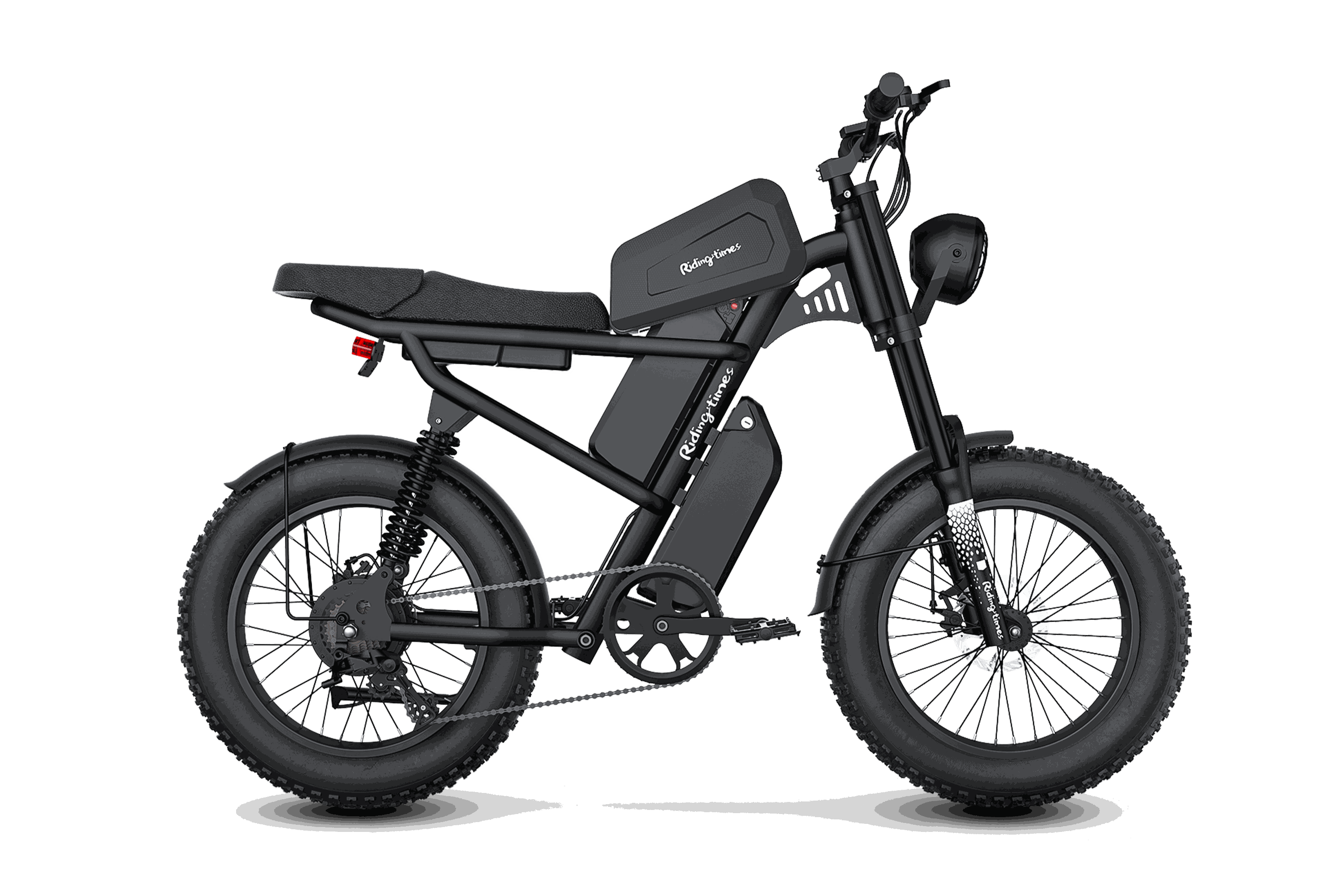 Black electric bike Z8 on a white background