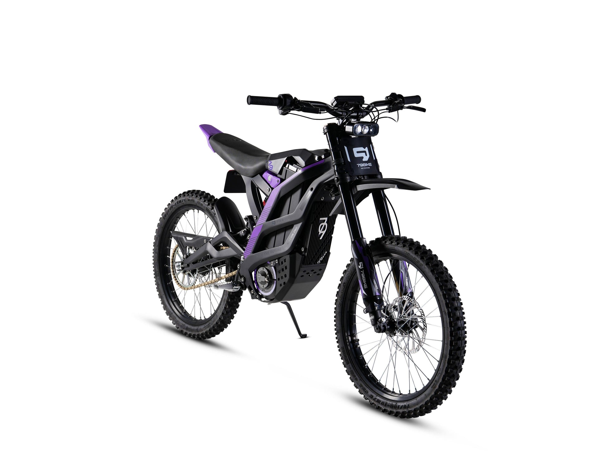 79 Bike Falcon Pro climbing a steep dirt hill with 410 Nm torque and 56 mph top speed capability