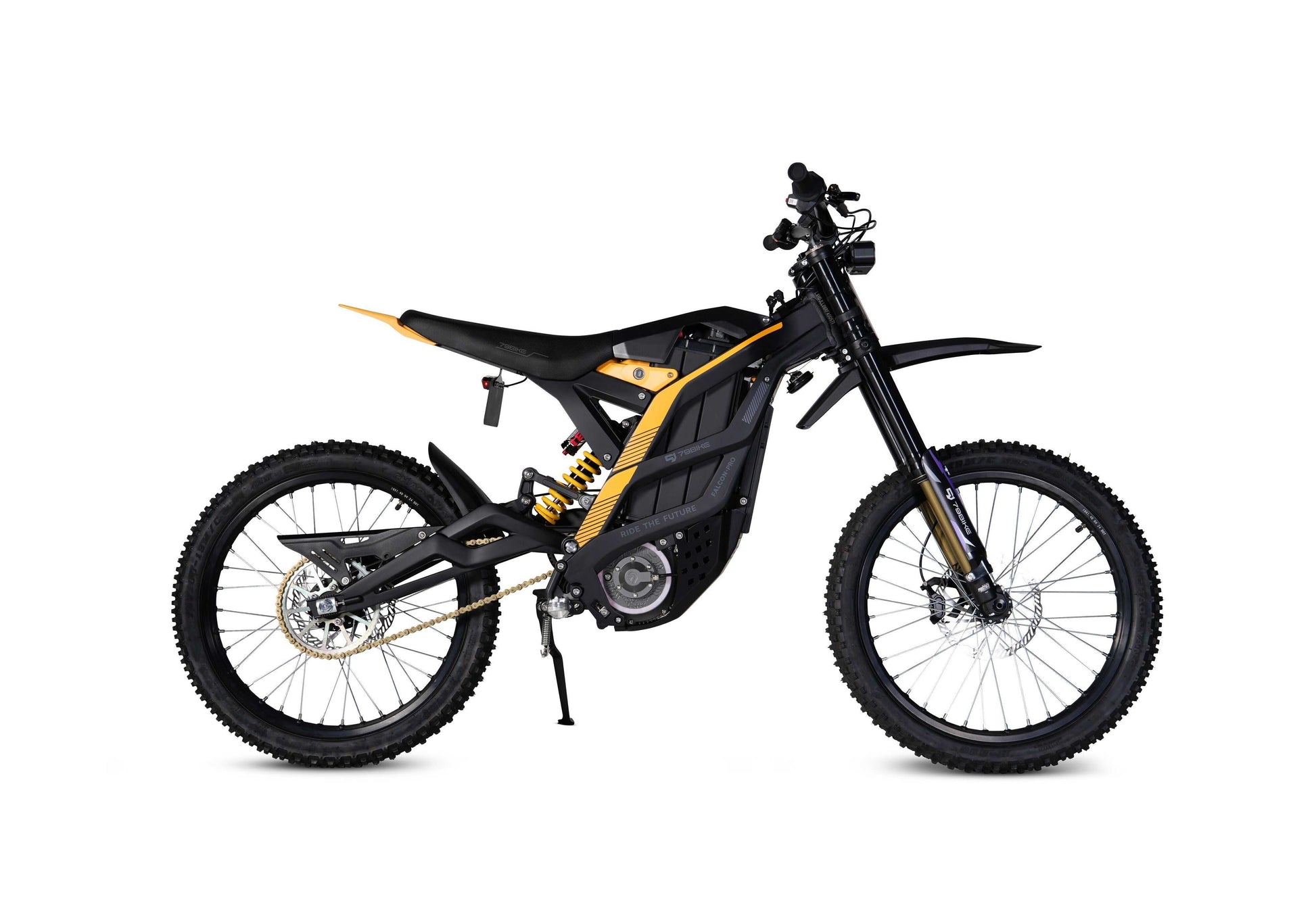 79 Bike Falcon Pro digital display and NFC keyless unlocking feature visible on handlebars during a ride stop