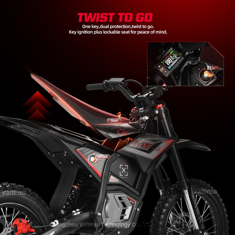 VALTINSU EM-5 Pro Off-Road Black Electric Dirt Bike