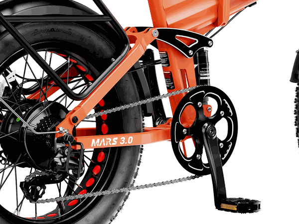 Heybike Mars 3.0 responsive stopping hydraulic disc brakes