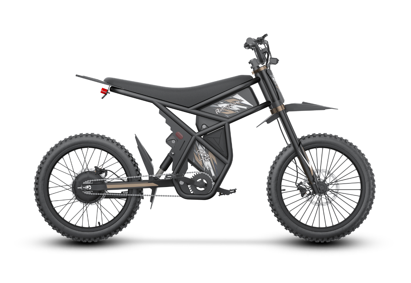 Extended comfortable saddle and easy-to-read LED display on RidingTimes GT73 Pro for ergonomic riding.