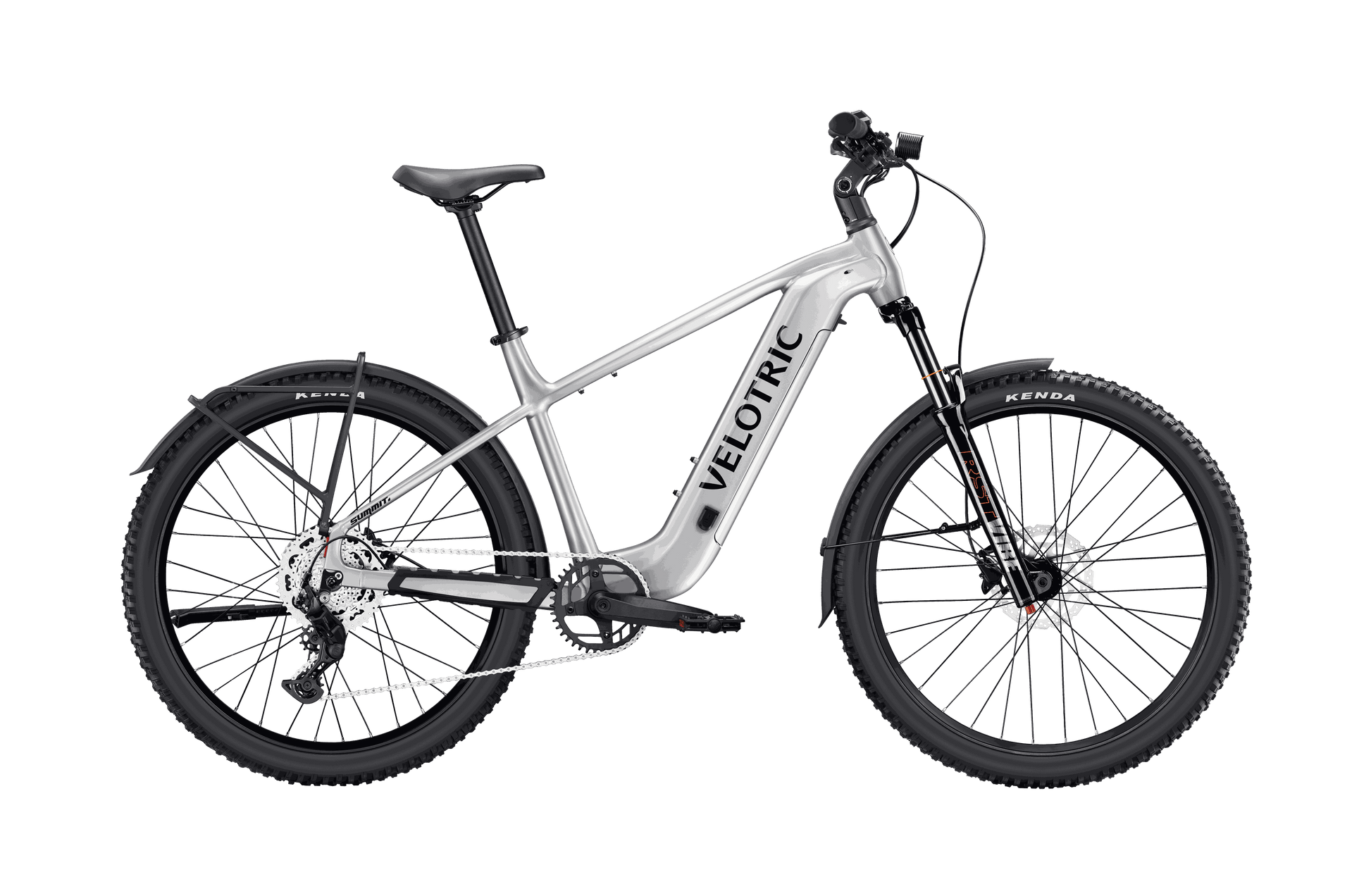Removable 48V 16.7Ah lithium battery being taken off the Velotric Summit 2 for convenient charging at home or on the go.