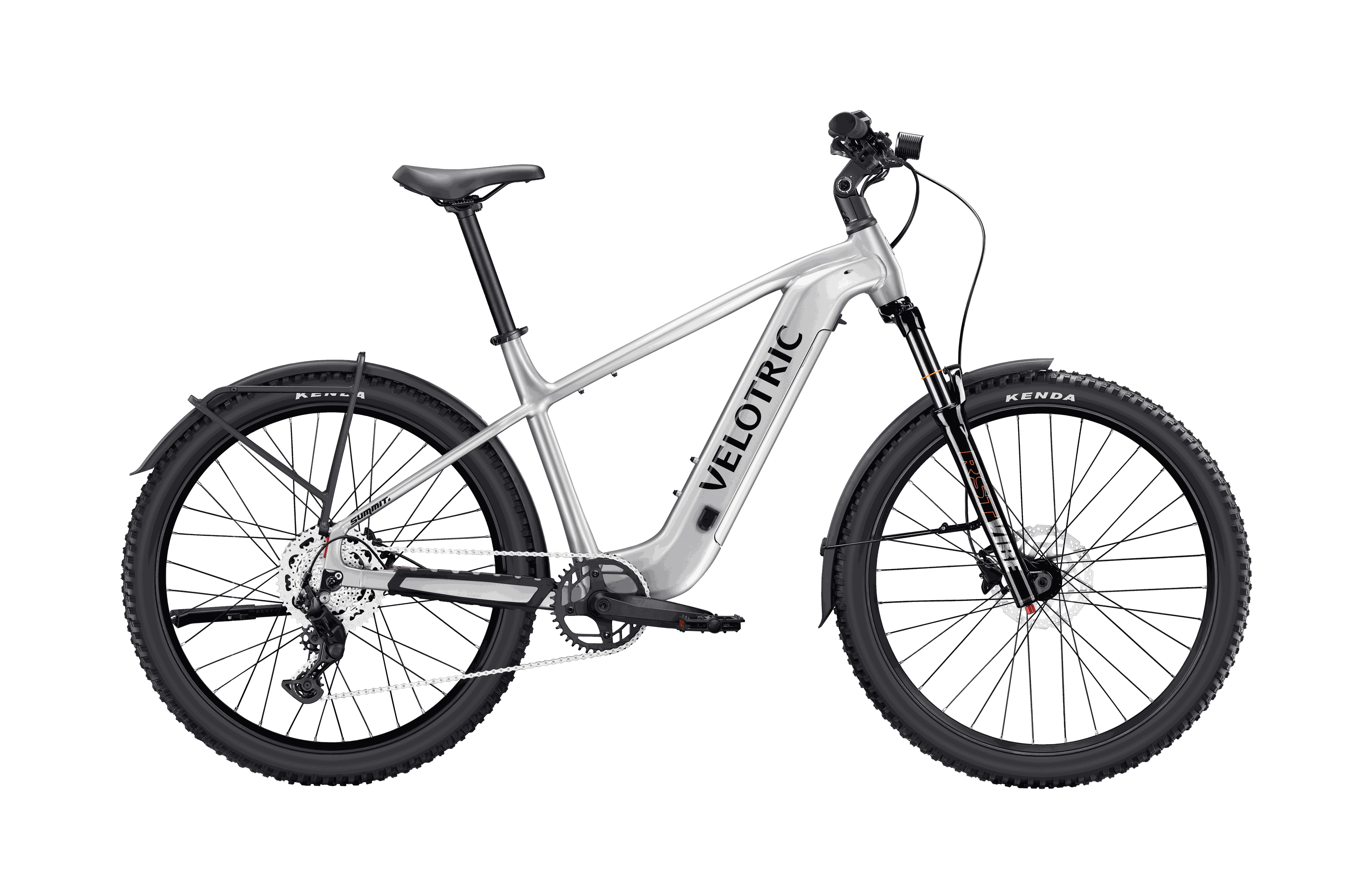 Removable 48V 16.7Ah lithium battery being taken off the Velotric Summit 2 for convenient charging at home or on the go.