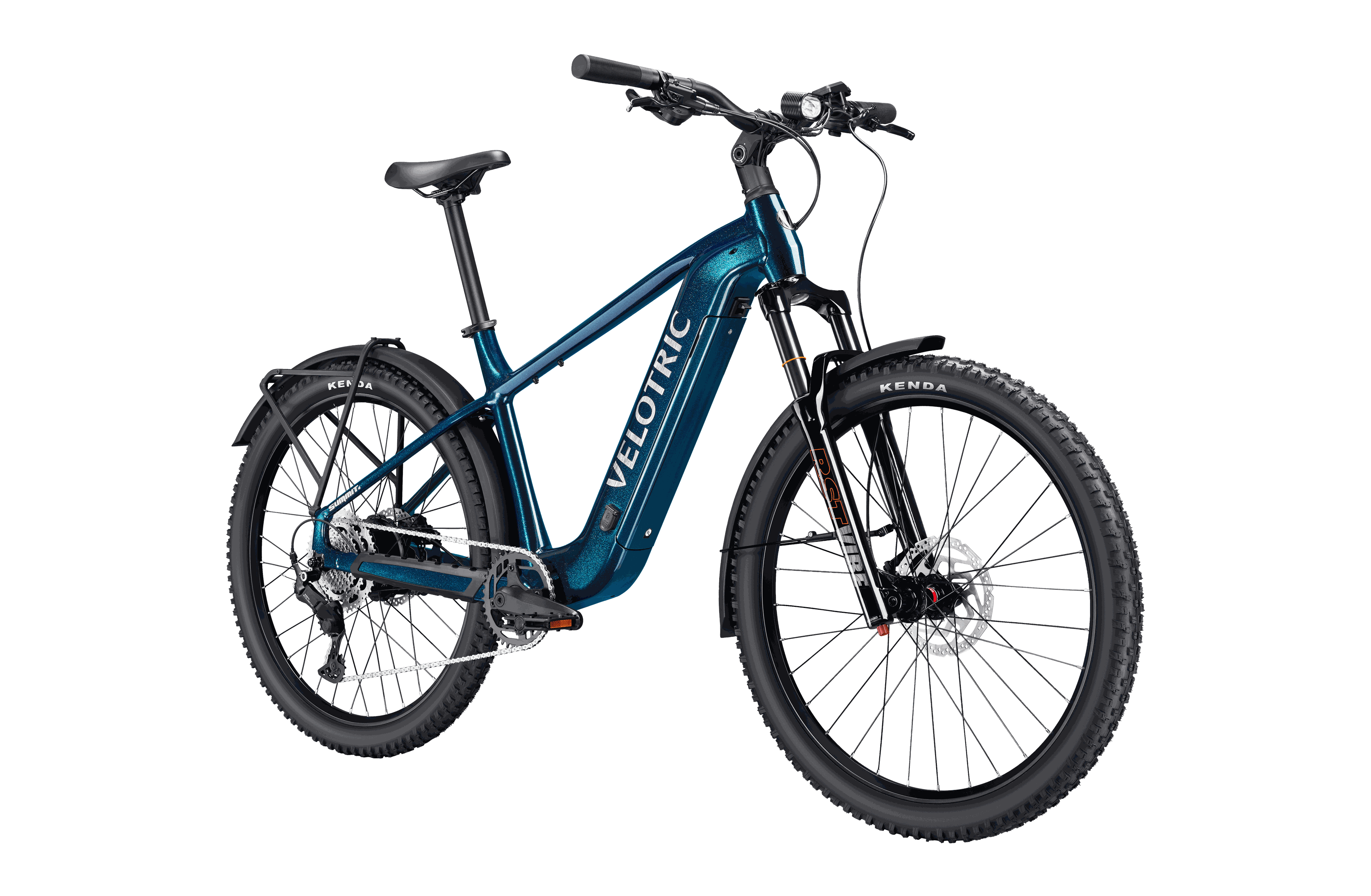 Velotric Summit 2 riding through a rugged backcountry route with long-range capability up to 70 miles per charge.
