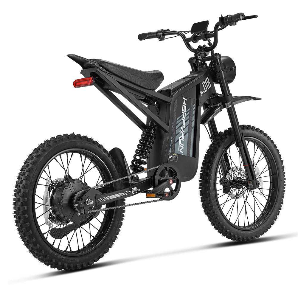HappyRun 4500W Electric Dirt Bike G18 Pro off-road with full suspension