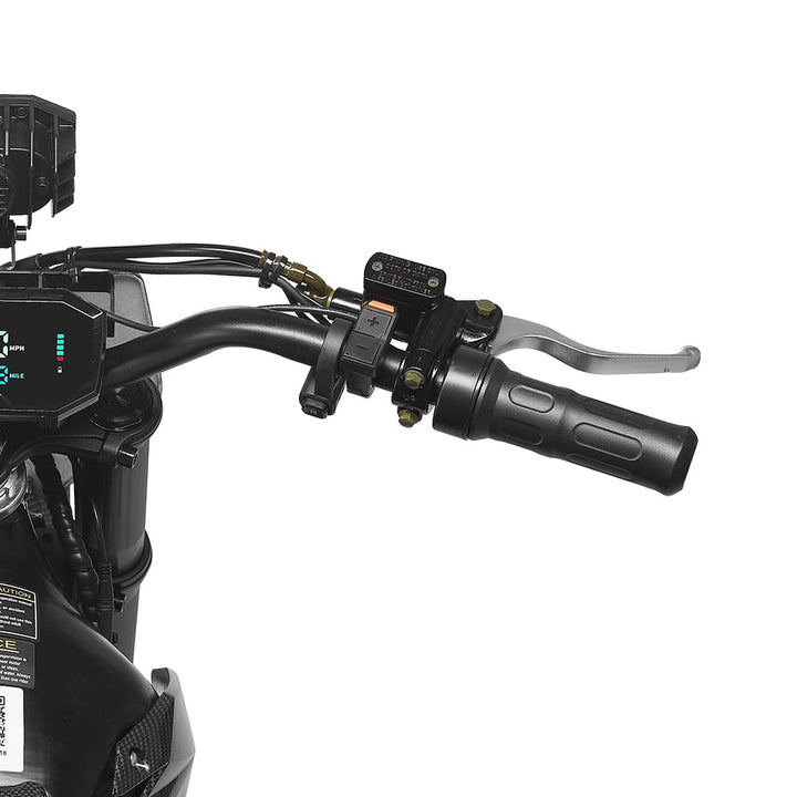 HappyRun F18 2.0 electric dirt bike with mid-drive motor