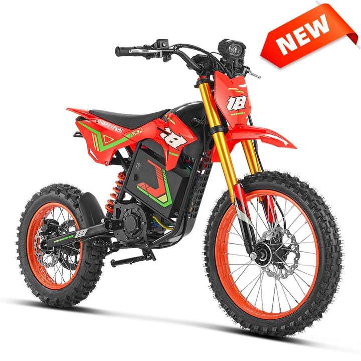 HappyRun F18 2.0 electric dirt bike mid-drive for teens and adults