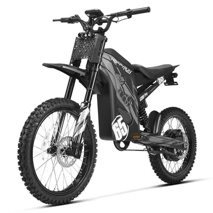HappyRun F18 2.0 electric dirt bike with mid-drive motor for teens and adults