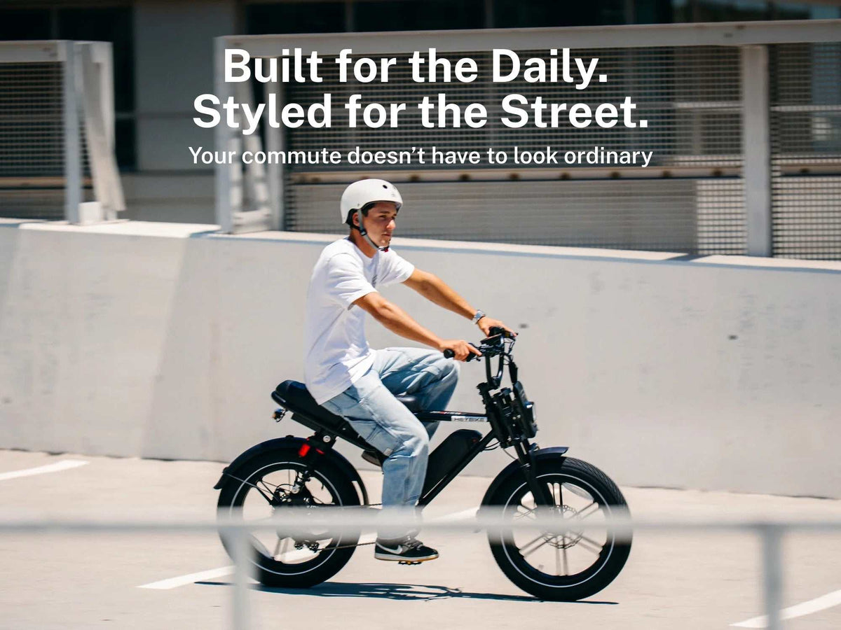 Heybike Titan electric bike with fat tires and moto-inspired design