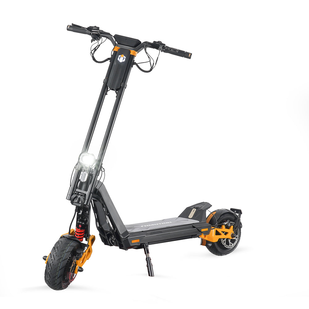 Inmotion RS Jet foldable e-scooter with 72 V battery, 4.3-inch color touchscreen, app connectivity, IPX6 water resistance, and 330 lb weight capacity – available at EZWheel USA in Dallas, Texas.