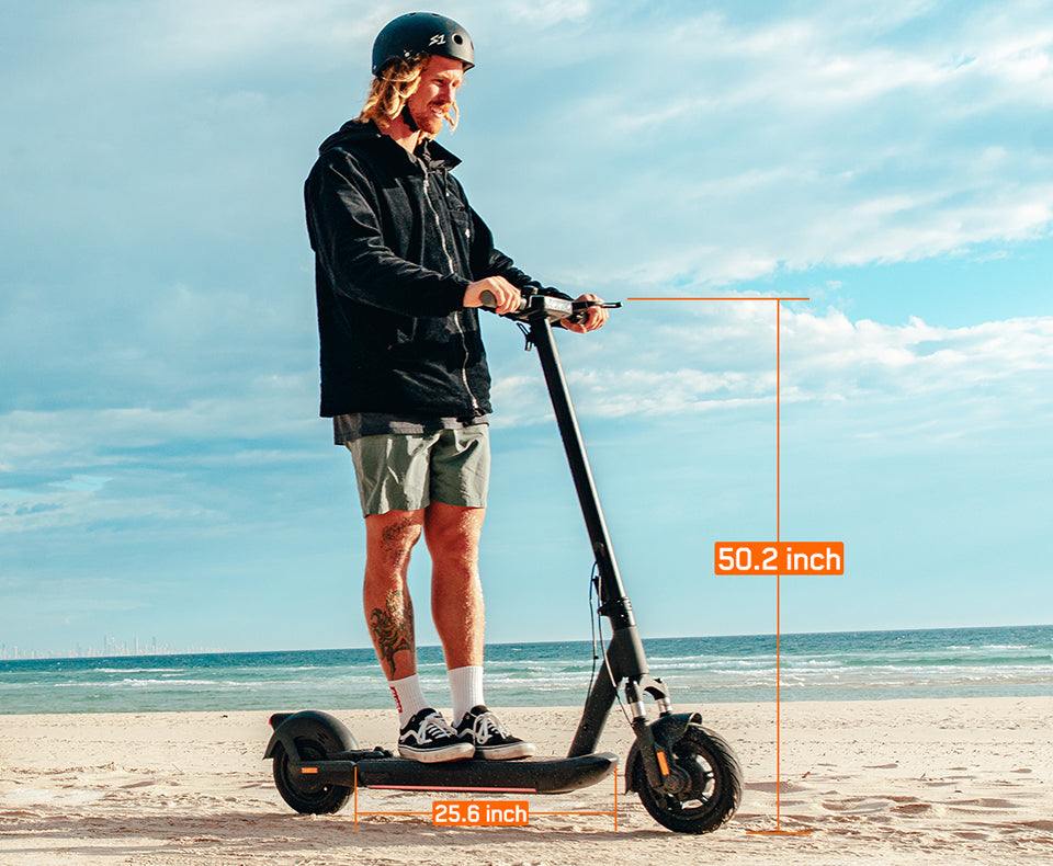 Inmotion S1F available at EZWheel USA in Dallas Texas cruising along a scenic route with 59-mile range per charge