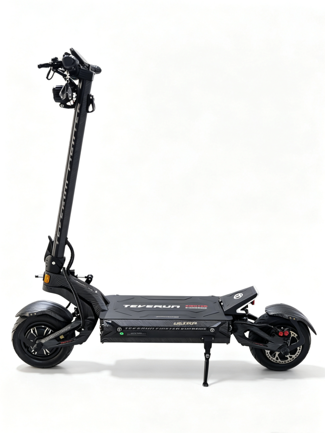 Teverun Fighter Supreme Ultra 2.0 high-performance electric scooter with dual motors and hydraulic suspension