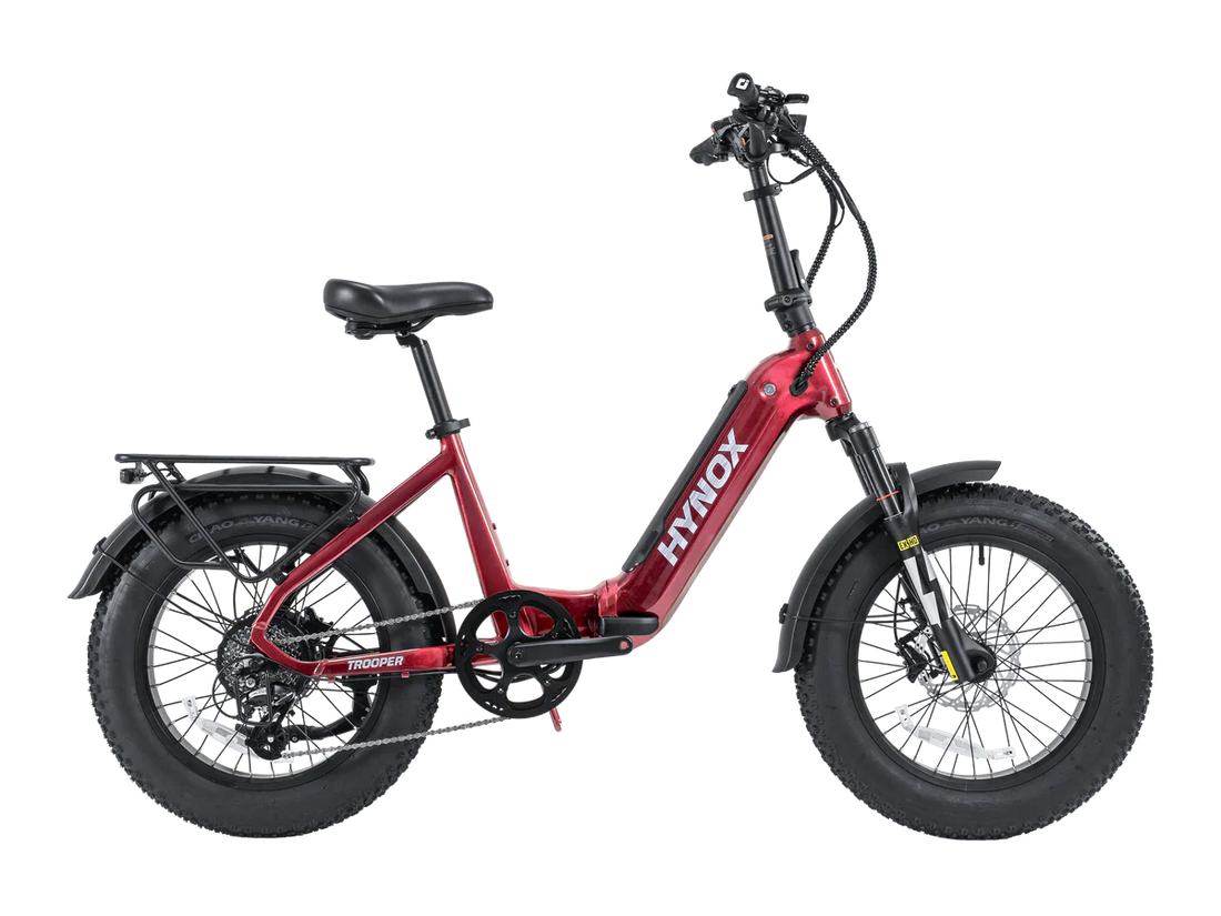 TROOPER Ebike rugged folding fat tire electric bike for all-terrain riding and commuting